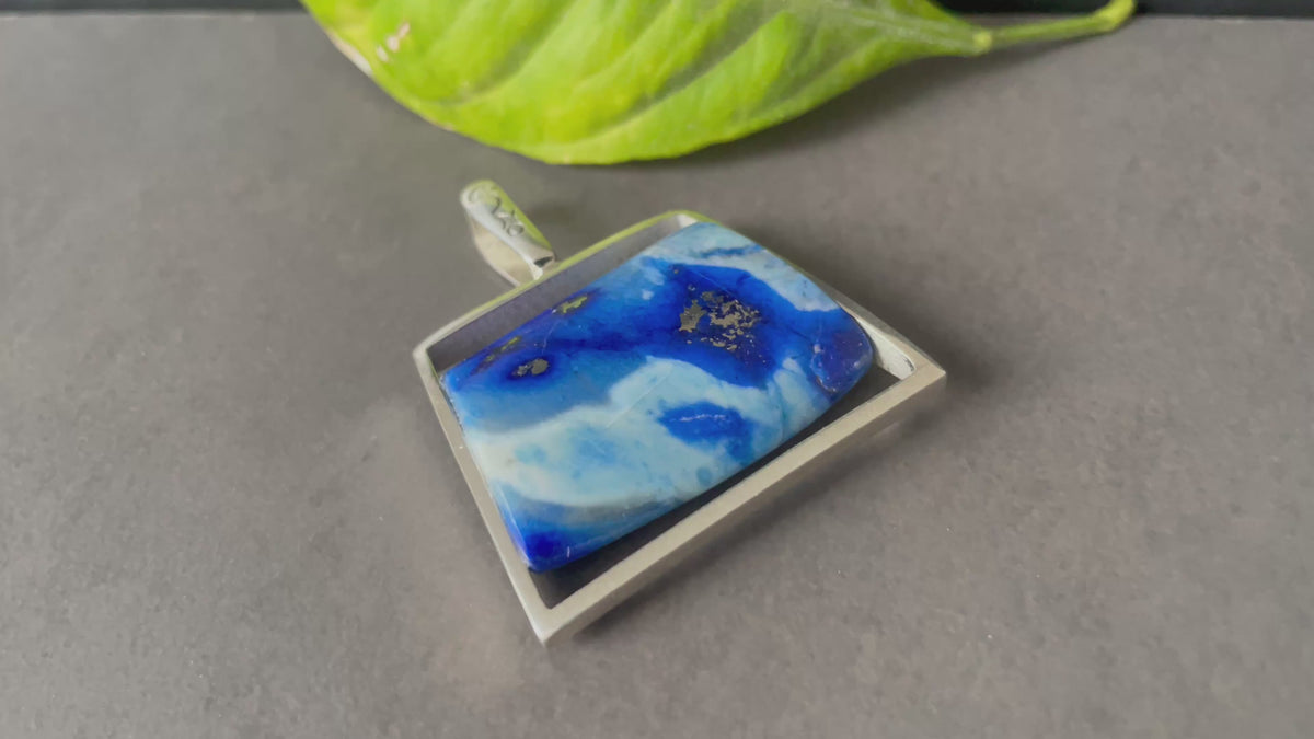 Einzigartiger Lapislazuli Anhänger Sterling Silber 925 (Kopie)